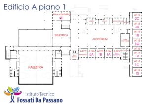 Disposizione Aule Piano 1  Edificio A