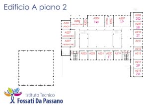 Disposizione Aule Piano 2  Edificio A