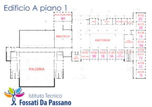Disposizione Aule Piano 1  Edificio A
